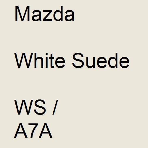 Mazda, White Suede, WS / A7A.